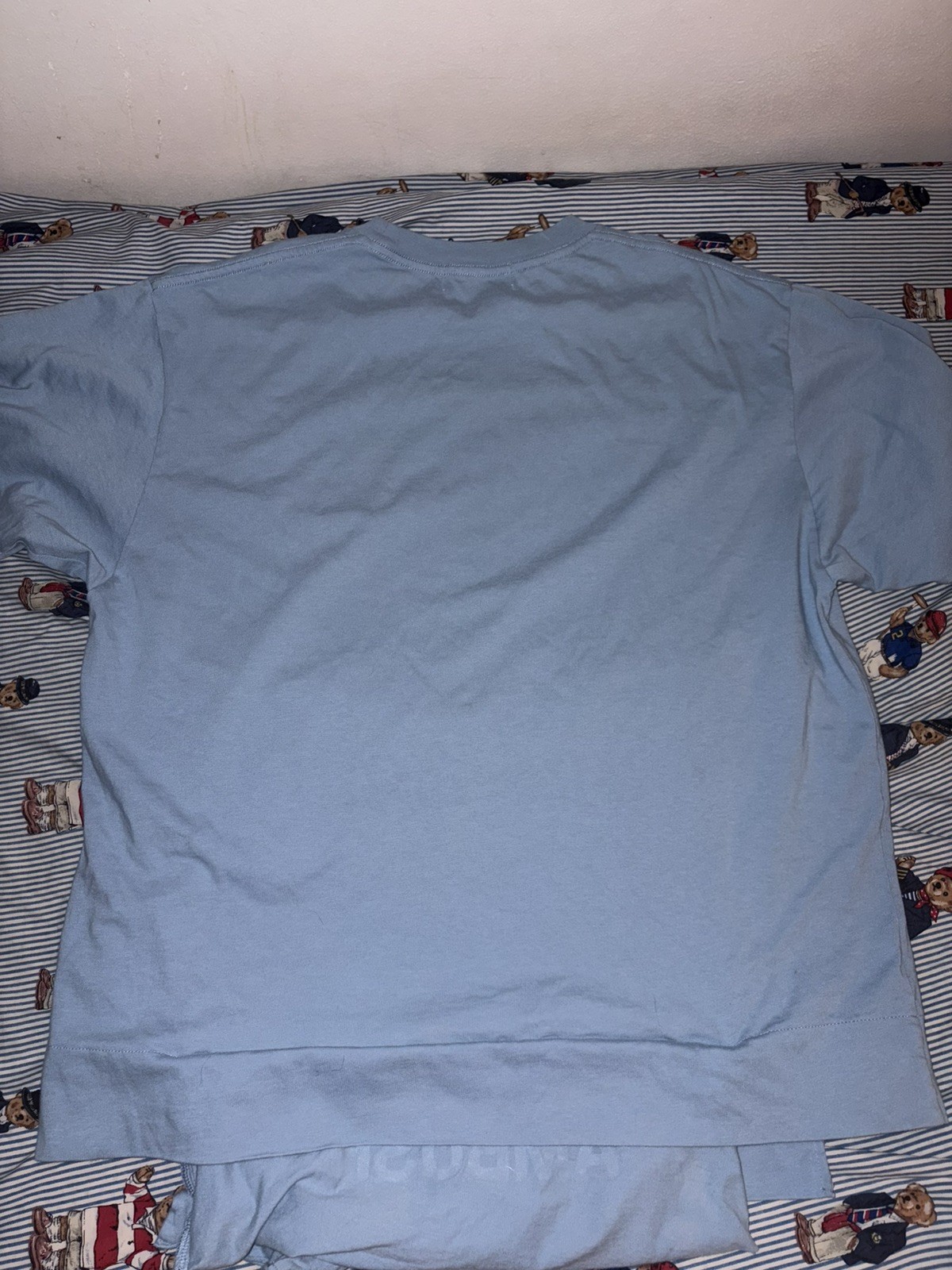 AMBUSH Waist Pocket Tshirt Light Blue Jersey Shirt Short Sleeve size XL gallery