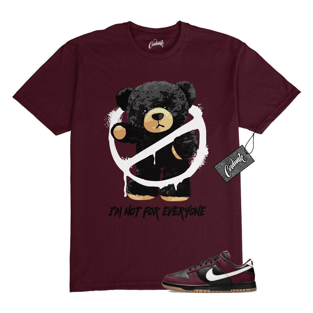 Dunk Burgundy Crush Black White Next Nature T Shirt Match NOT