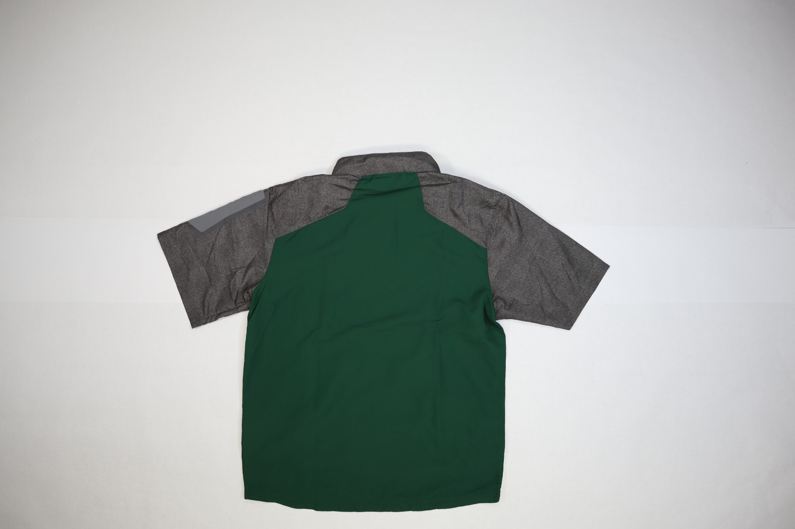 Holloway Mens Green Gray Short Sleeve 1/4 Zip Performance Pullover Shirt M gallery