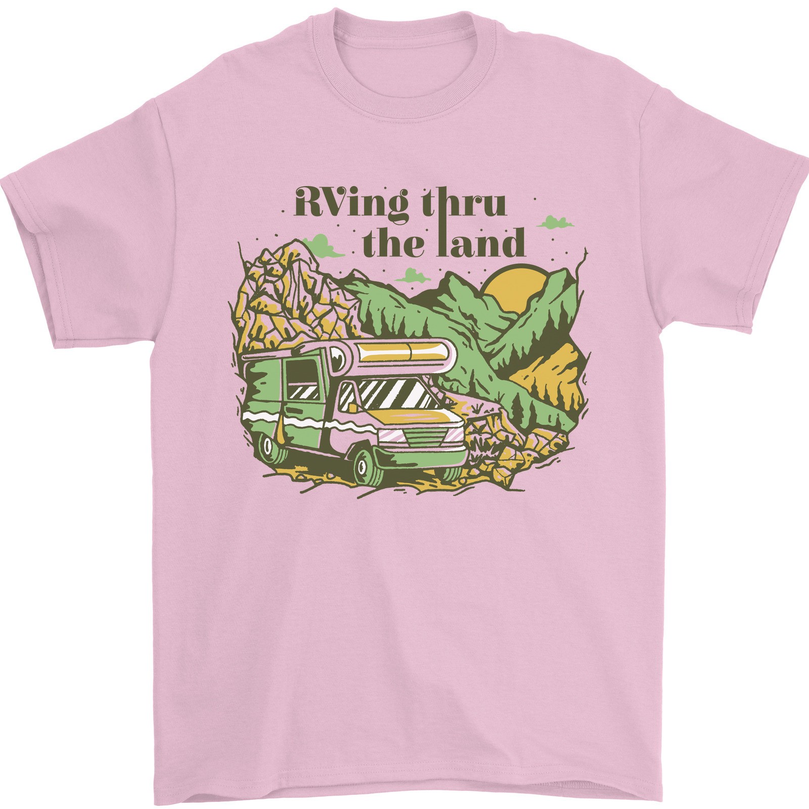 RVing Thru the Land RV Motorhome Camping Mens T-Shirt 100% Cotton gallery