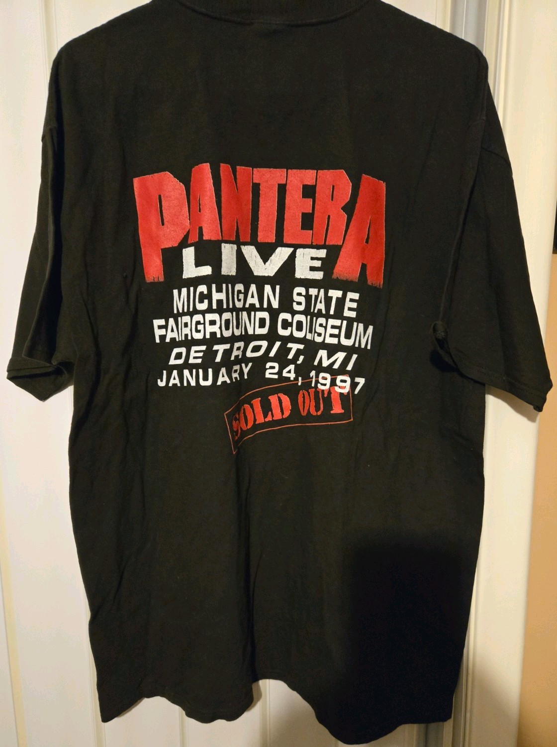 Vintage Pantera Concert State Fairgrounds Sold Out Shirt XL 1997 Dimebag gallery