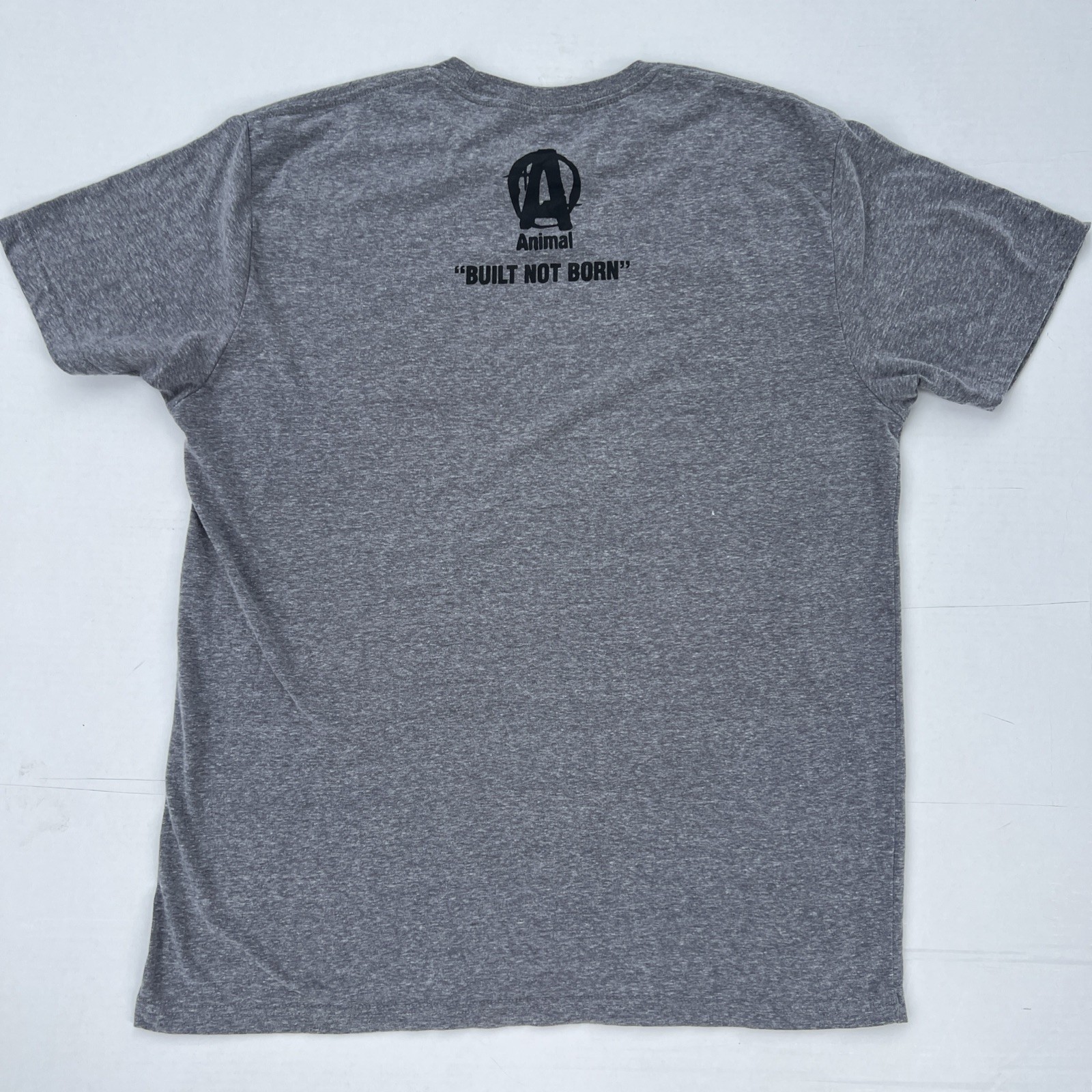 VTG Animal Pak "Built Not Born" Men's Y2K Gray XL Soft T-Shirt Tee Bodybuilding gallery
