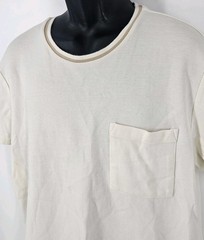 Ben Sherman Men’s Size XL Knit Pocket Shirt Oatmeal Crew Neck Short Sleeve