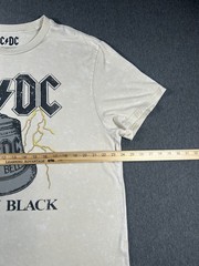 AC/DC Back in Black Hells Bells Mineral Wash GraphicT-Shirt XL