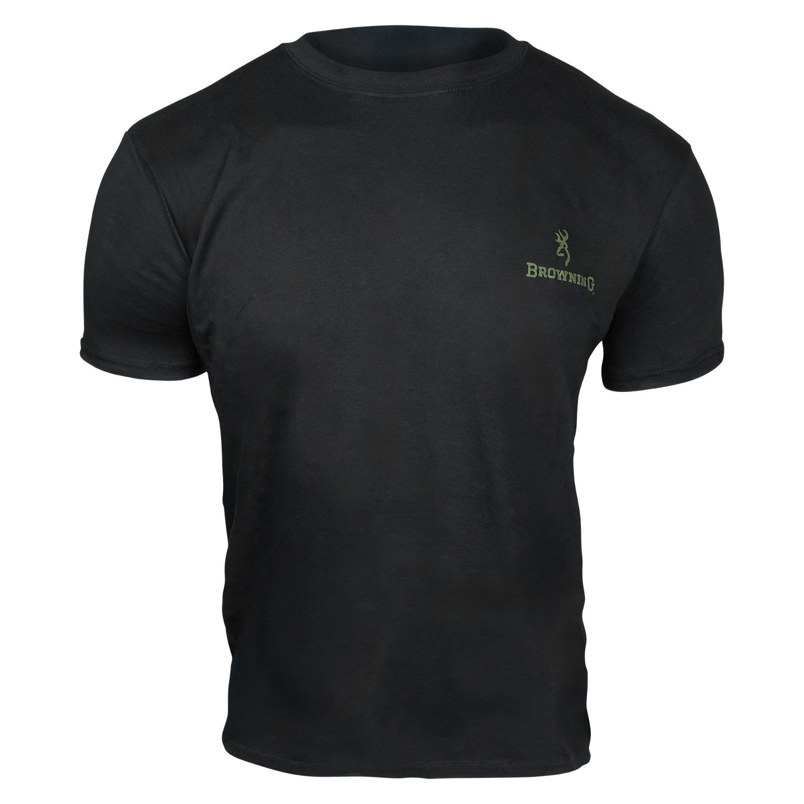 Browning Signature Buckmark T-Shirt (L)- Black/OD Green gallery