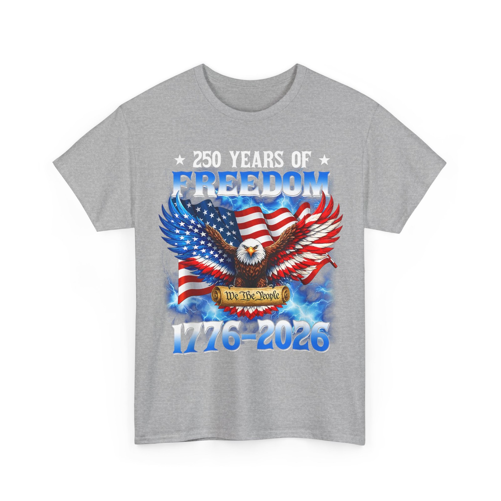 250 Years American 1776 2026 250th USA Birthday 4th of July T-Shirt
