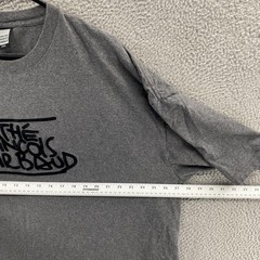 VINTAGE Marithe Francois Girbaud T Shirt Mens 3XL Gray Script Graphic Streetwear