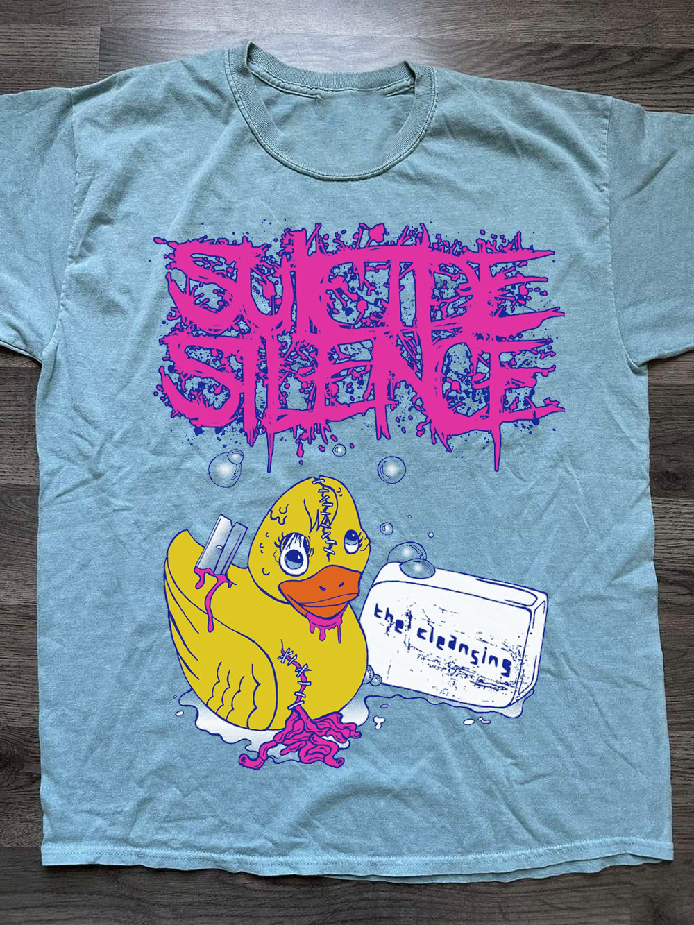 Suicide Silence Duck Cleansing Gift For Fan All Size S to 5XL Blue T-Shirt K584 gallery