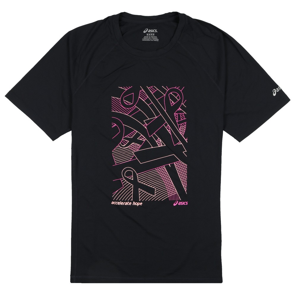 ASICS Accelerate Hope Floating Ribbons T-Shirt Small Breast Cancer Awareness