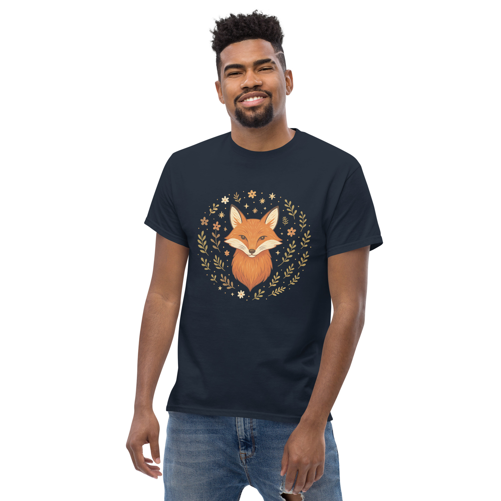 Fox T-Shirt Forest Animal Nature Design Tee Woodland Aesthetic Shirt gallery