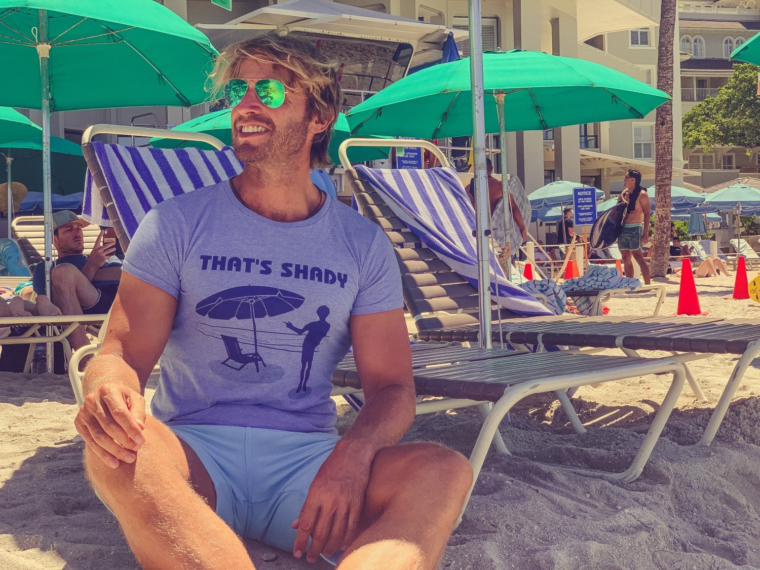 Mens Thats Shady T shirt Funny Beach Vacation Sarcastic Hilarious Graphic Tee gallery