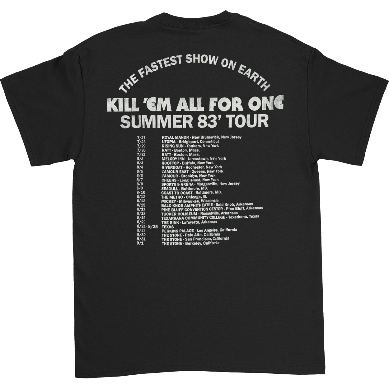 Men's Metallica Kill 'Em All Tour T-shirt XXX-Large Black gallery