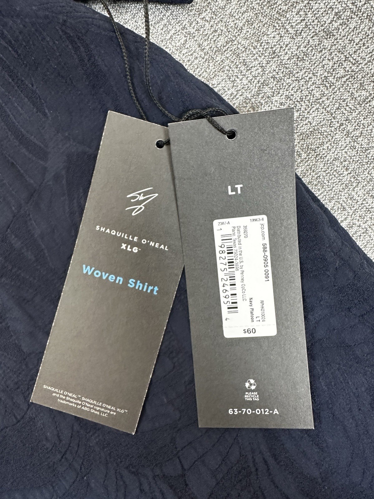 Shaquille o'neal XLG Woven Shirt Size LT gallery