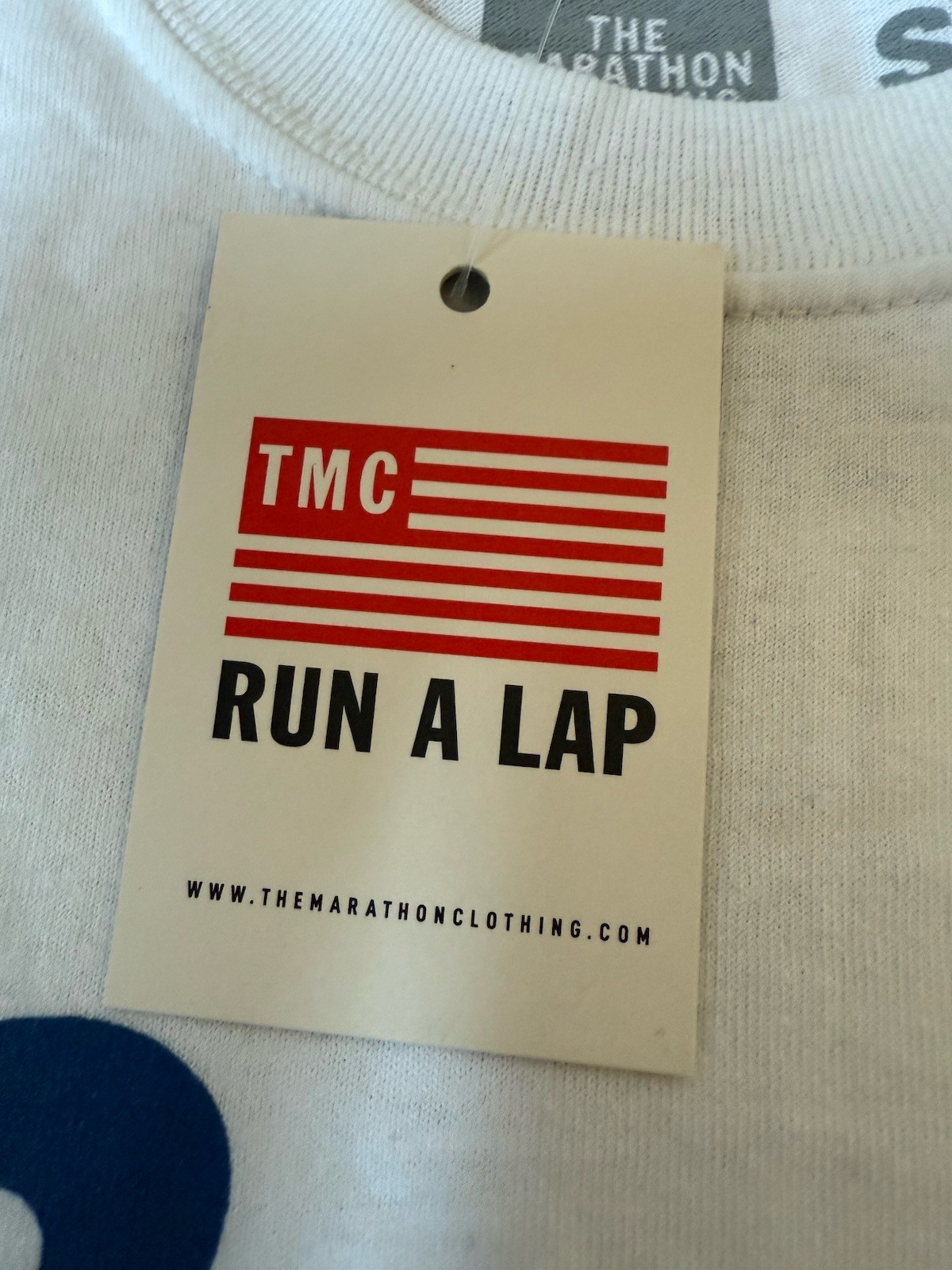 The Marathon Clothing Nipsey Hussle CRENSHAW Shirt White Blue Mens Size Small gallery