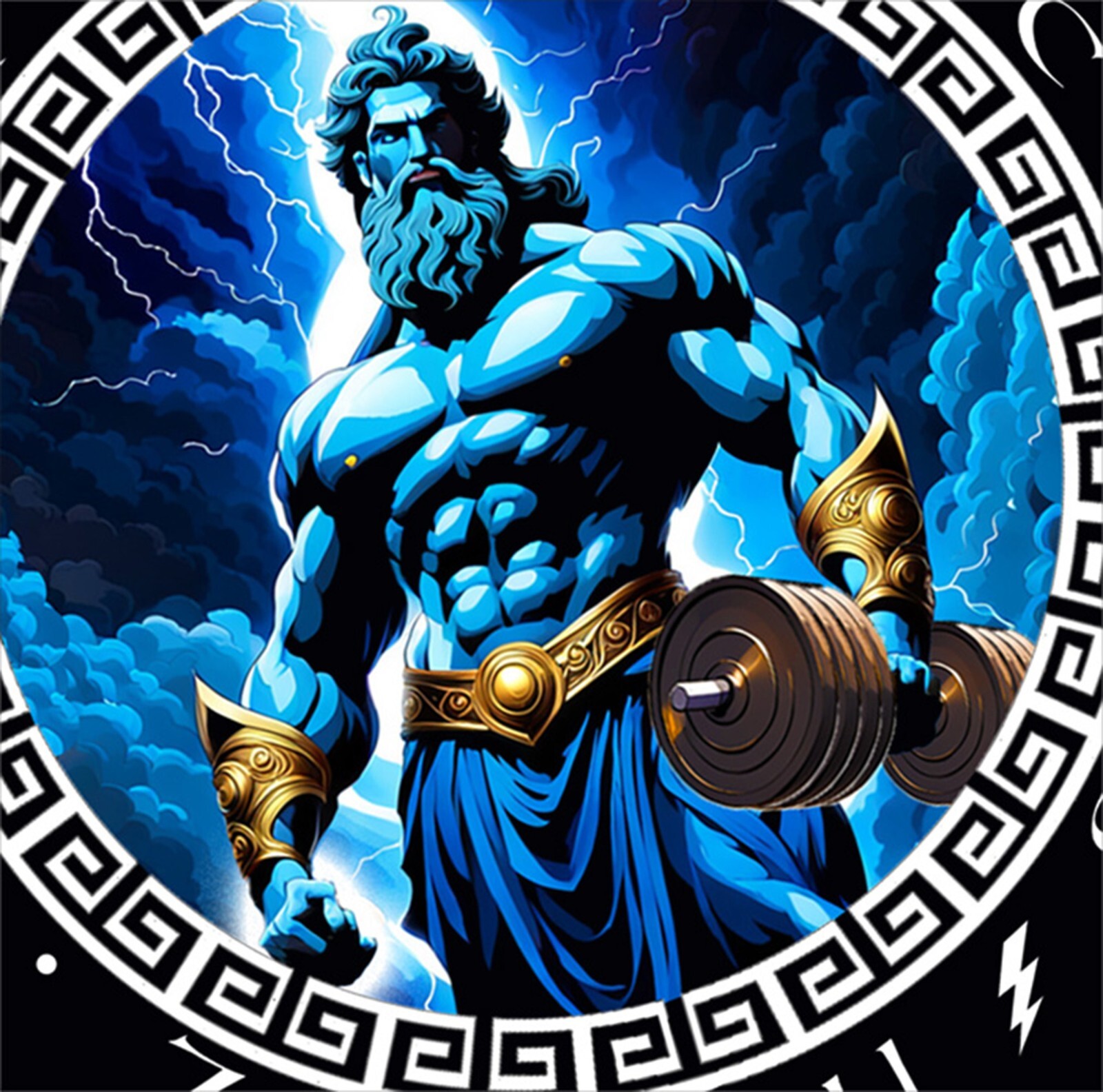 Iron Gods Orphic Zeus Gym T-Shirt, Gym Outfit, Greek God Clothing, Workout Shirt gallery