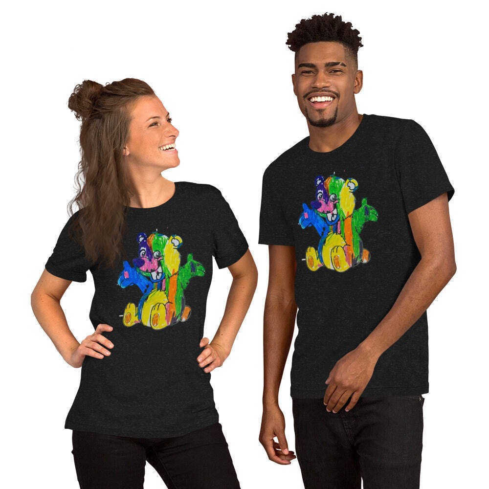Unisex t-shirt rainbow bear