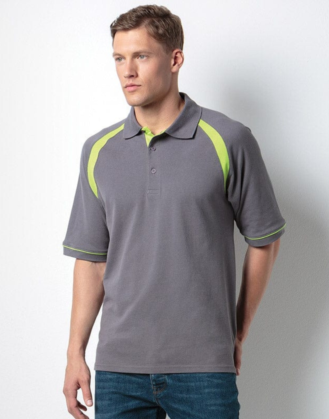 Mens Polo Shirts Short Sleeve Raglan Contrast Trim Cotton Pique Collared T Shirt gallery