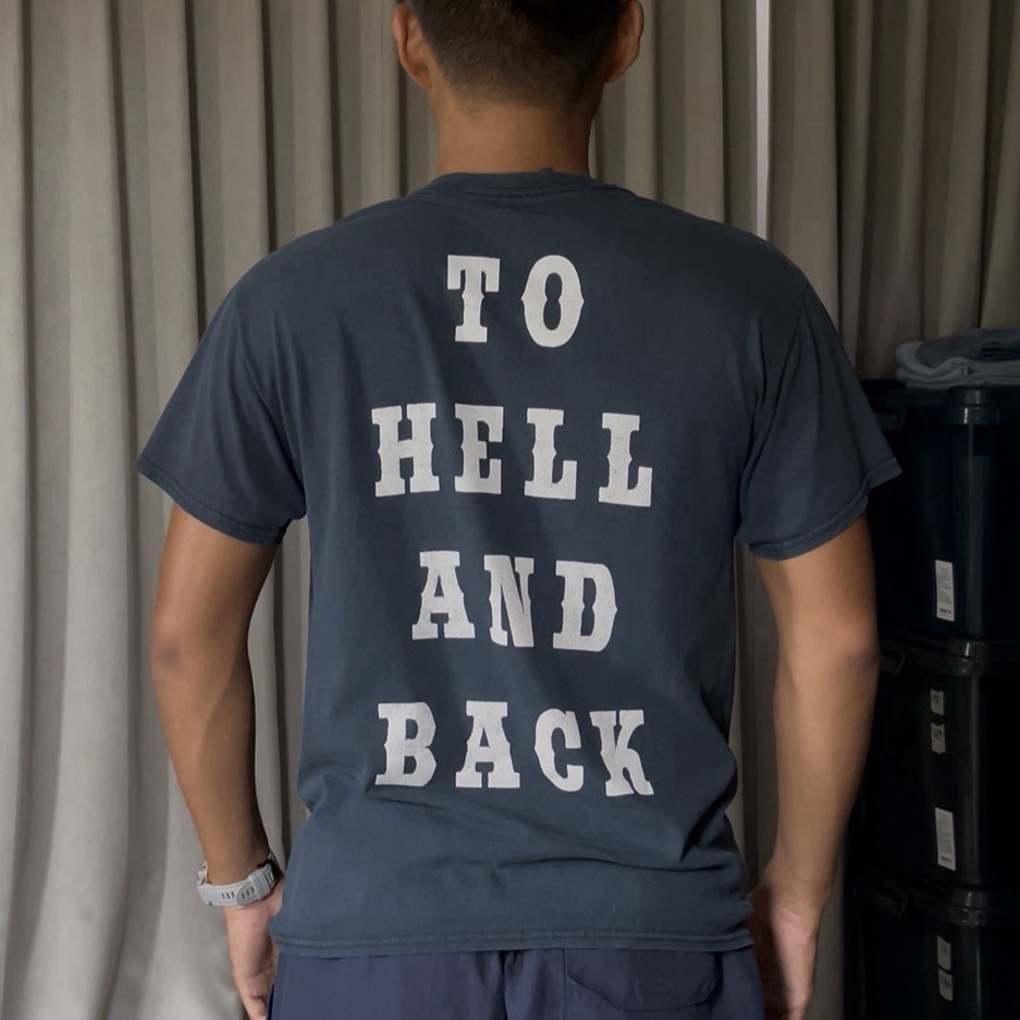 Vintage Sabaton TO HELL AND BACK fadedBlack T-Shirt Size M distressed gallery