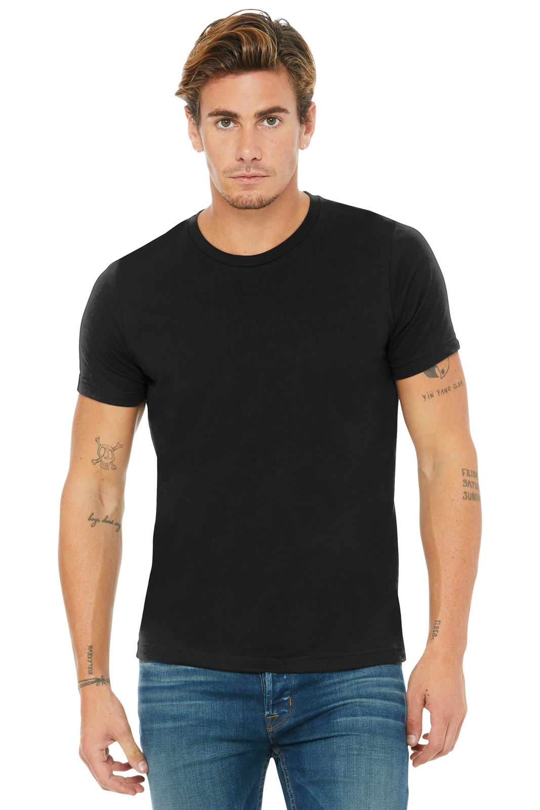BELLA+CANVAS Unisex Short Sleeve Poly Cotton Crew Neck Stylish T-Shirt BC3650 gallery