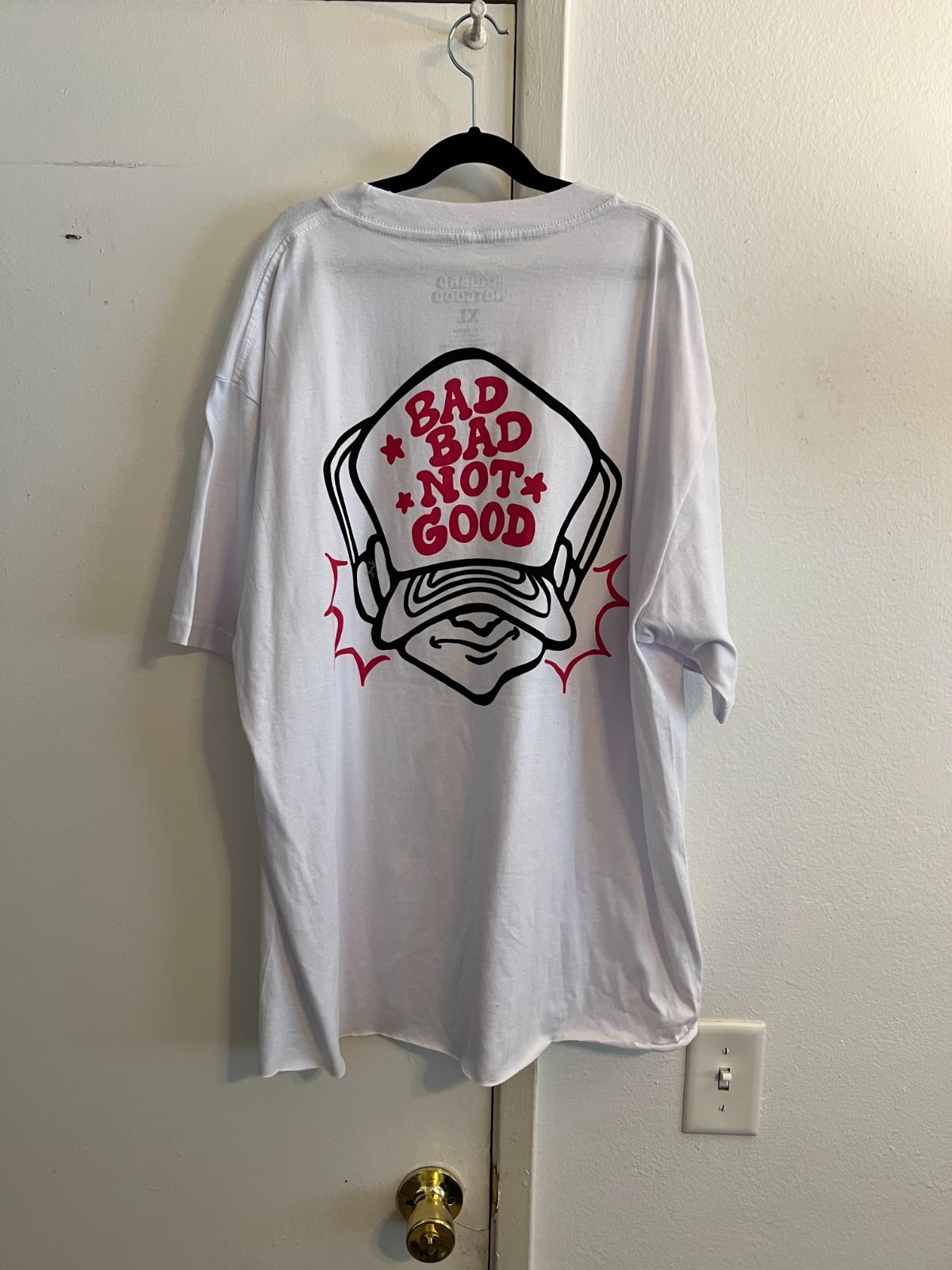 Bag Bad Not Good Oversized Nov 4th 2025 Short Sleeve Graphic T-Shirt White XL gallery