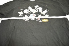 Nickelodeon Classic 90s Cartoon Characters In Space T Shirt Black Size XL NWOT