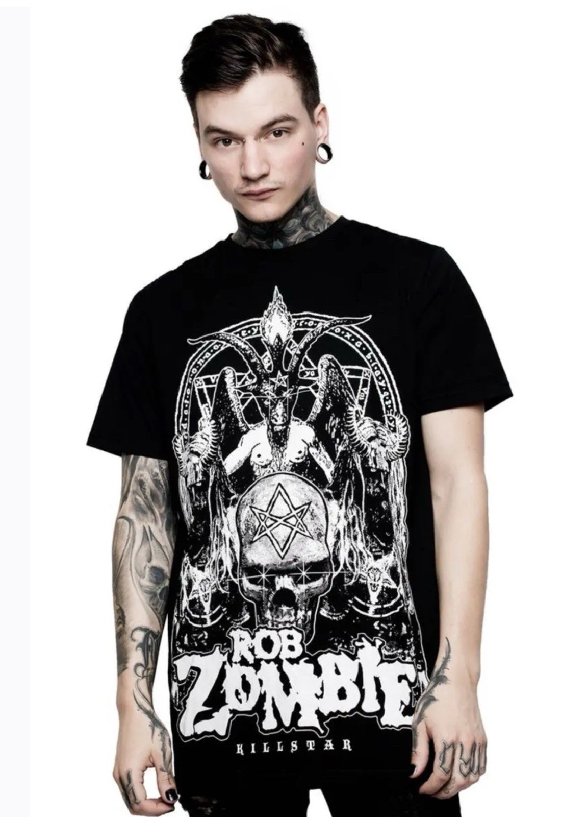 KillStar- Rob Zombie “SuperBeast” Baphomet T-shirt XL rare NEW w/Tags gallery