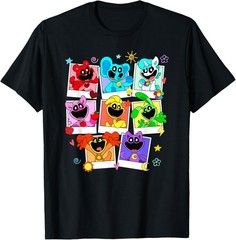 Poppy Playtime Colorful Polaroid Smiling Critters Group Shot T-Shirt