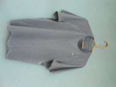 NIKE DRIFIT TEE-SHIRT SIZE LARGE PALE BLUE GRAY LIGHT FABRIC MACHINE WASH