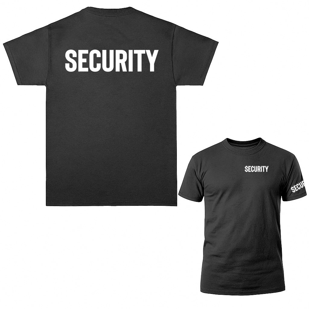 "Security" Size S-5XL Front/Back Event Staff Uniform T-shirt gallery