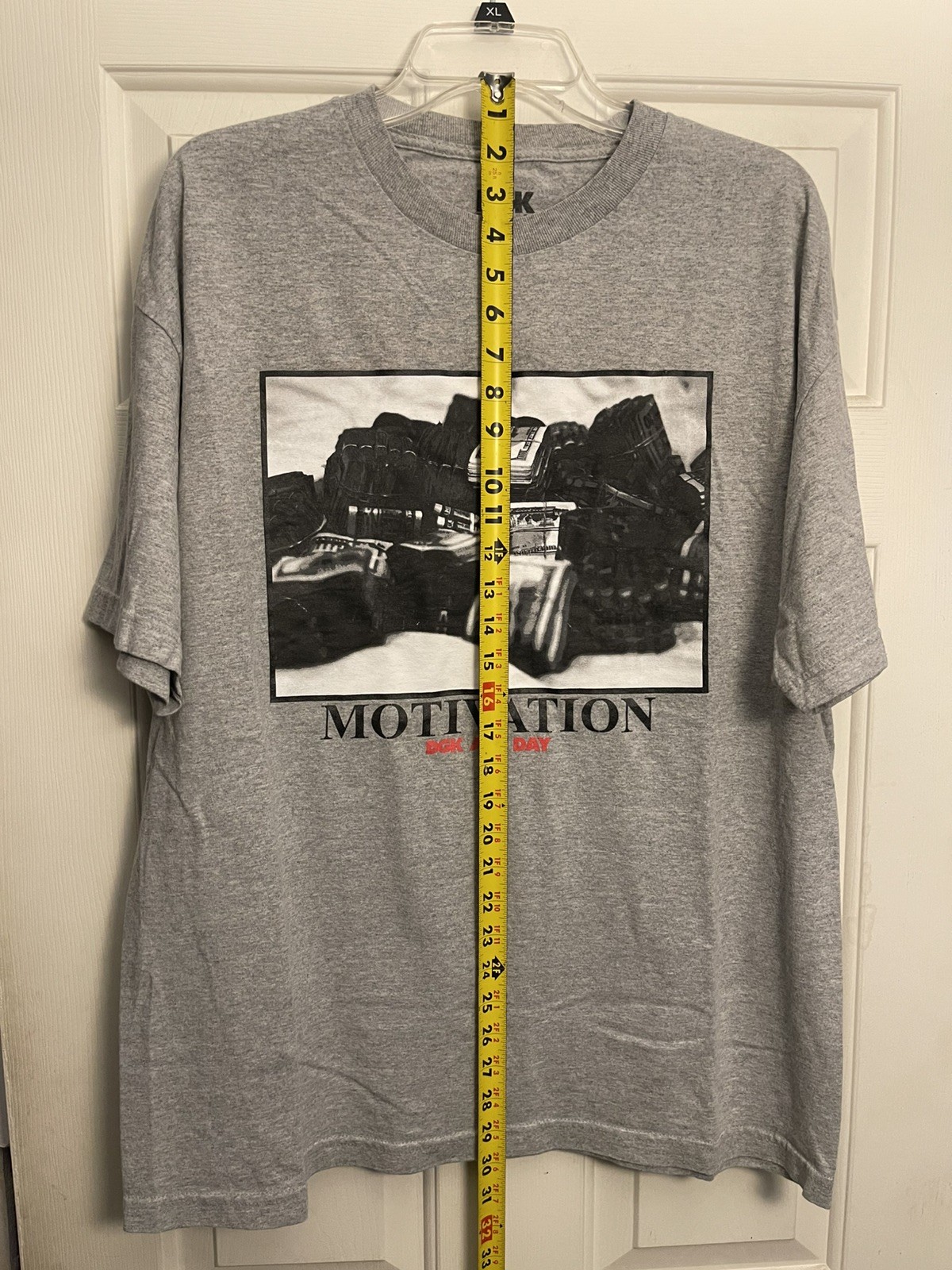 DGK All Day Motivation Size:XL Gray Money Men's Tee T-Shirt Skate Streetwear gallery