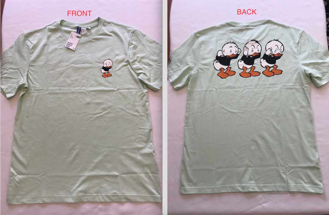 Authentic Disney HUEY DEWEY LOUIE H&M T-Shirt NEW Sizes XS,S,M,L,XL DOUBLE-SIDED gallery