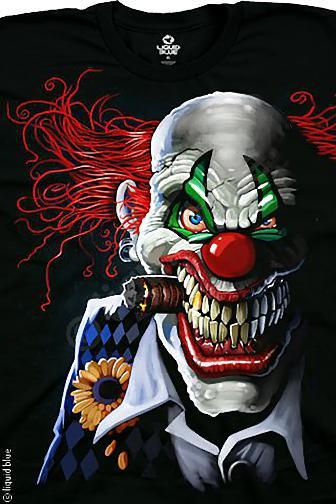 JOKER CLOWN-POSSE-CIRCUS-Big Print BLACK TSHIRT S-M-L- XL-XXL,3X,4X.5X.6X IT gallery