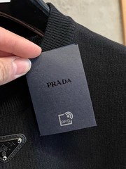 Prada Short-Sleeve Knit — Urban Chic, Simple & Casual Fit — Size M