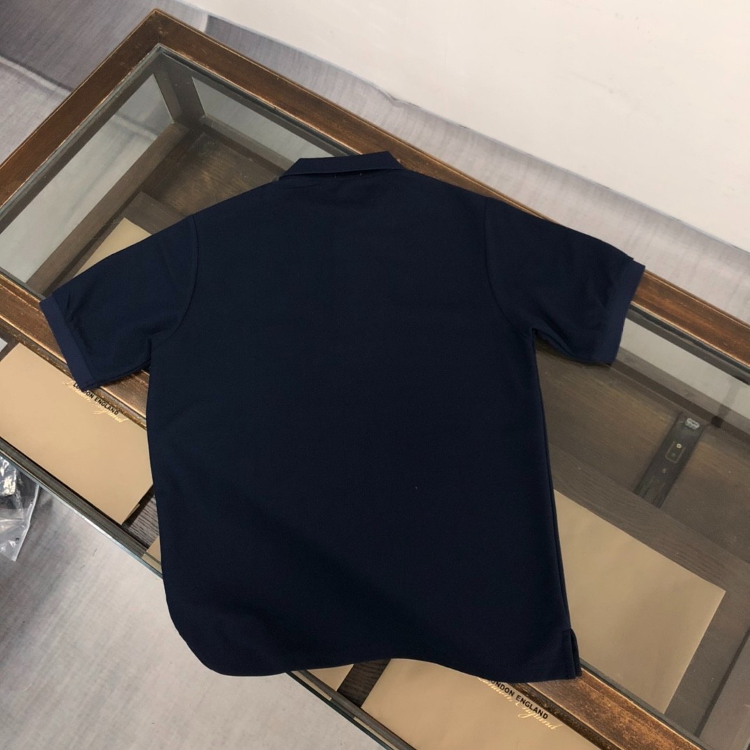 Moncler Men's Navy Blue Short-Sleeve Polo Shirt XL gallery