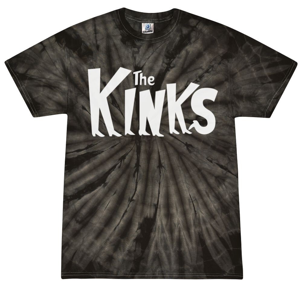 The Kinks Logo Tie-Dye T-Shirt Rock Band Classic Youth & Adult Size Cotton Tee