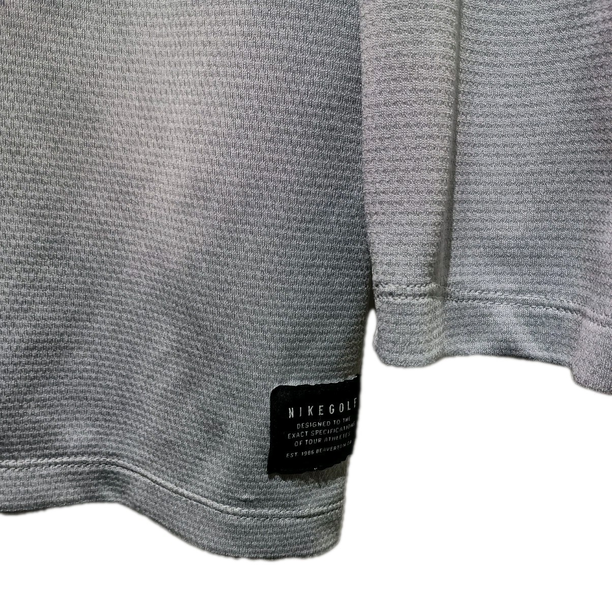 Nike Dri-Fit Golf Men's Long Sleeve 1/4 Zip Jacket Shirt Size XXL 2XL Black Grey gallery