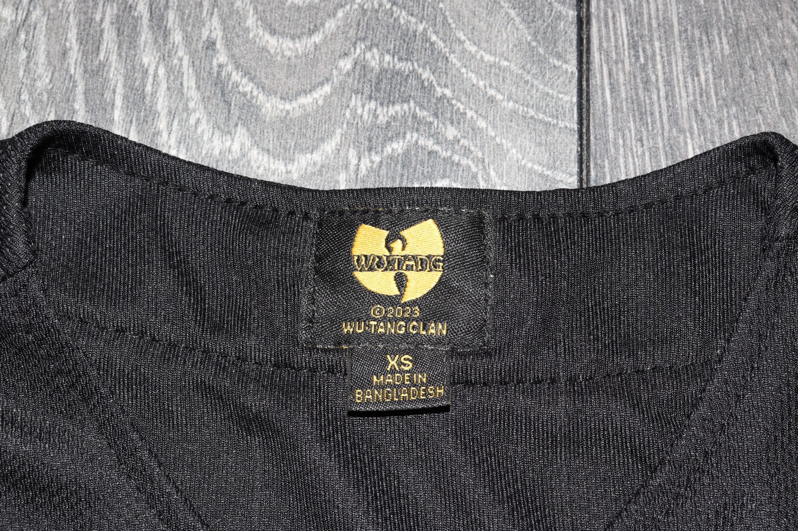 WU TANG CLAN SHIRT BASEBALL JERSEY BLACK RAP TEE HIP HOP BAND TEE BIG LOGO XS gallery