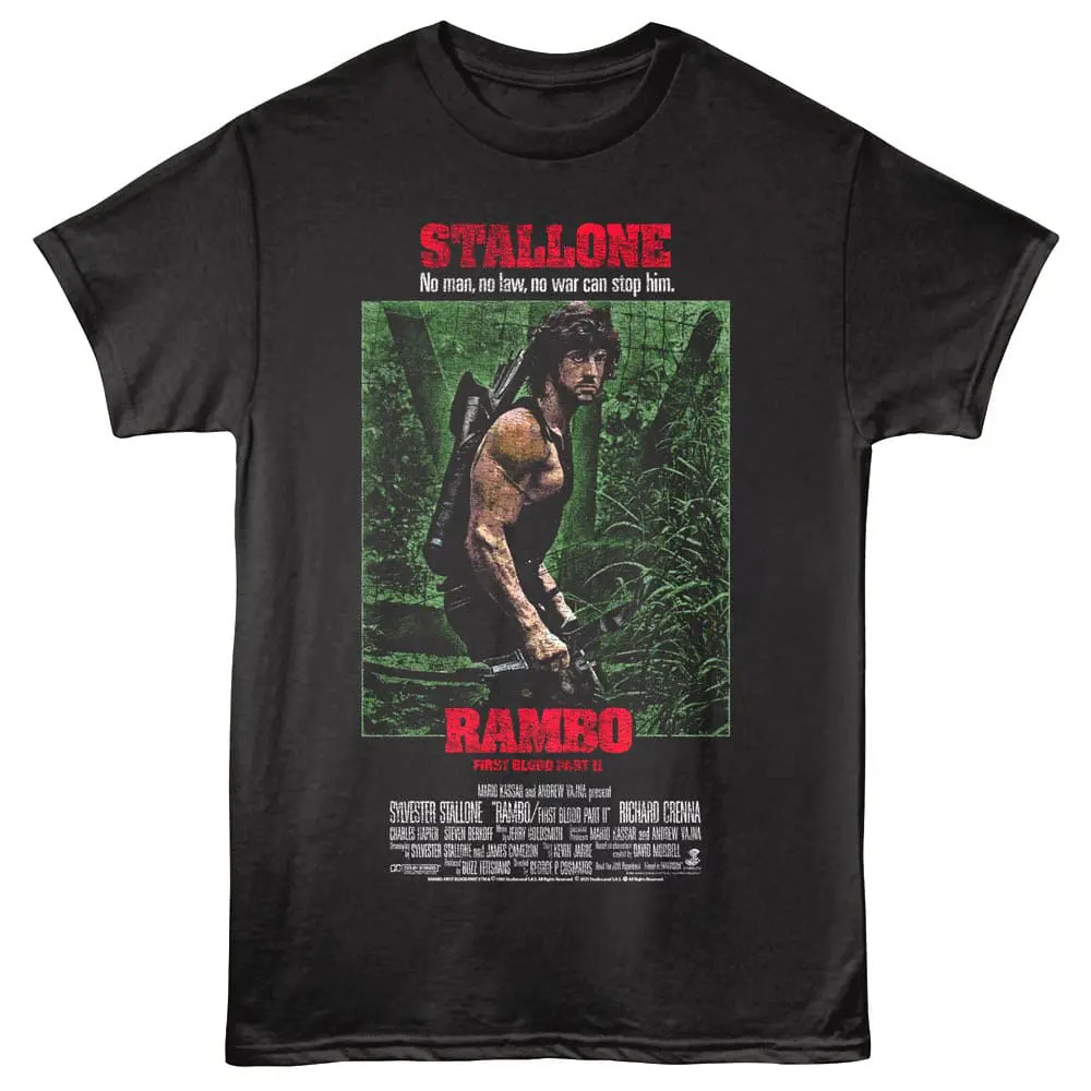 Rambo First Blood 2 Movie Poster Men's T Shirt gallery