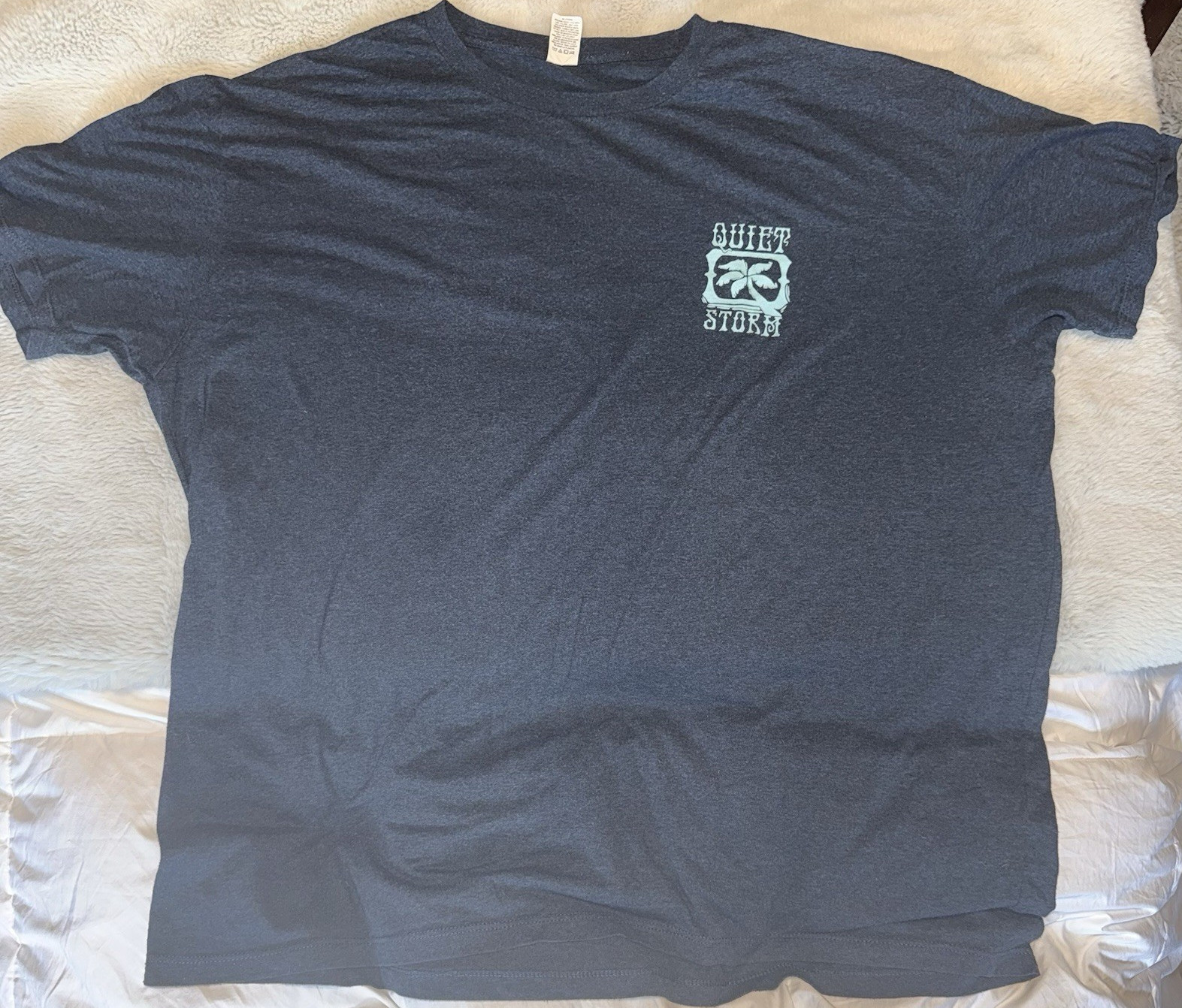 Pacific Men’s XXL Regular Dark Gray/Yellow/Blue Graphic Print Surf Tee