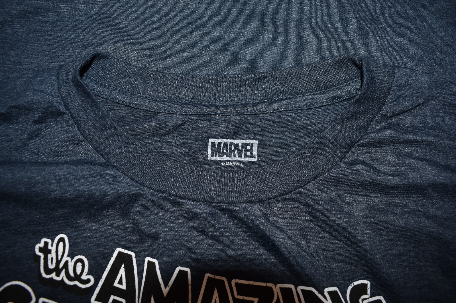 Marvel Mens Big & Tall The Amazing Spider-Man Navy Heather Shirt New LT-4XLT gallery