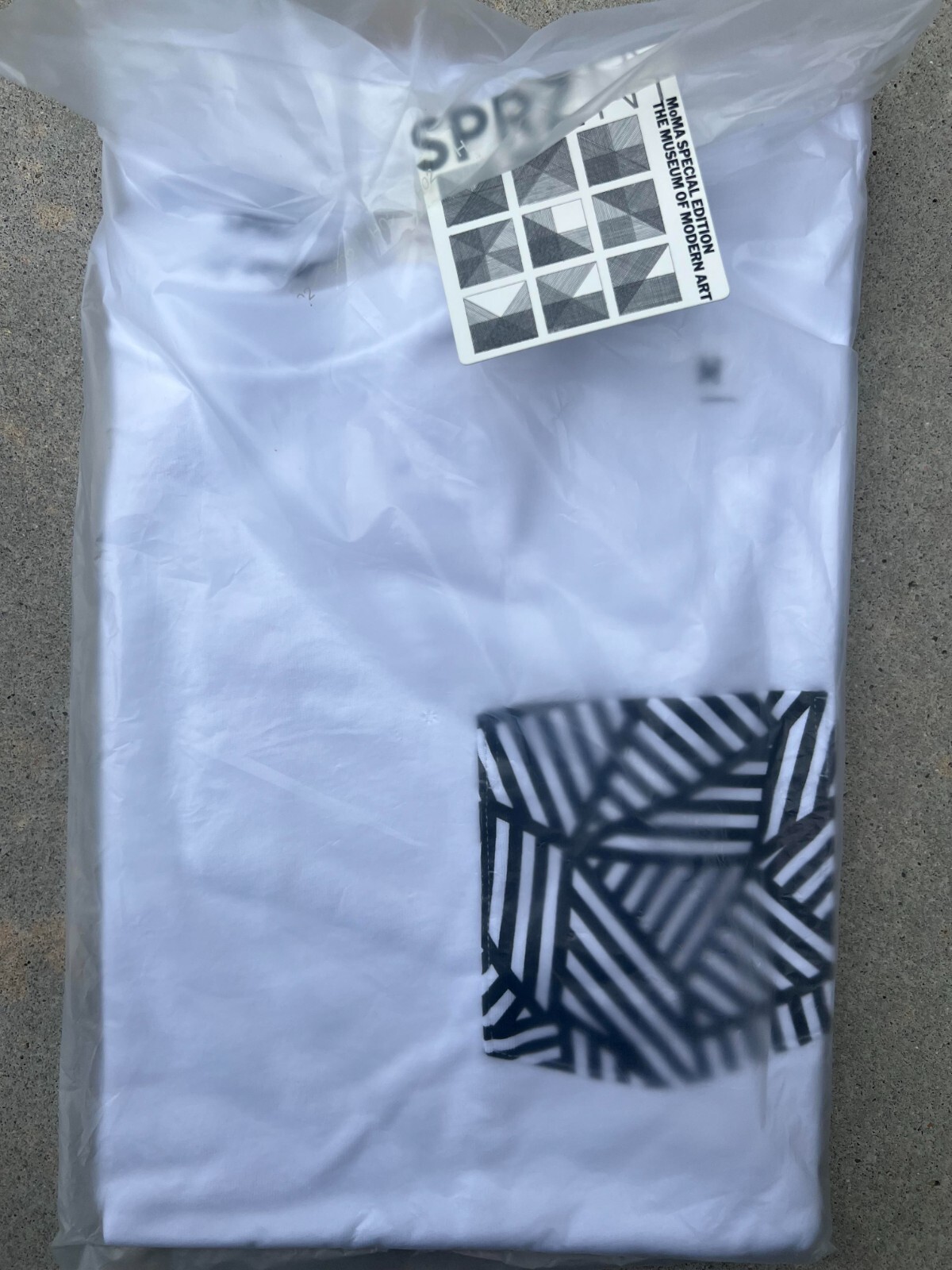 SPRZ NY X Sol Lewitt Size XXL White Cotton MoMA Special Edition Tee