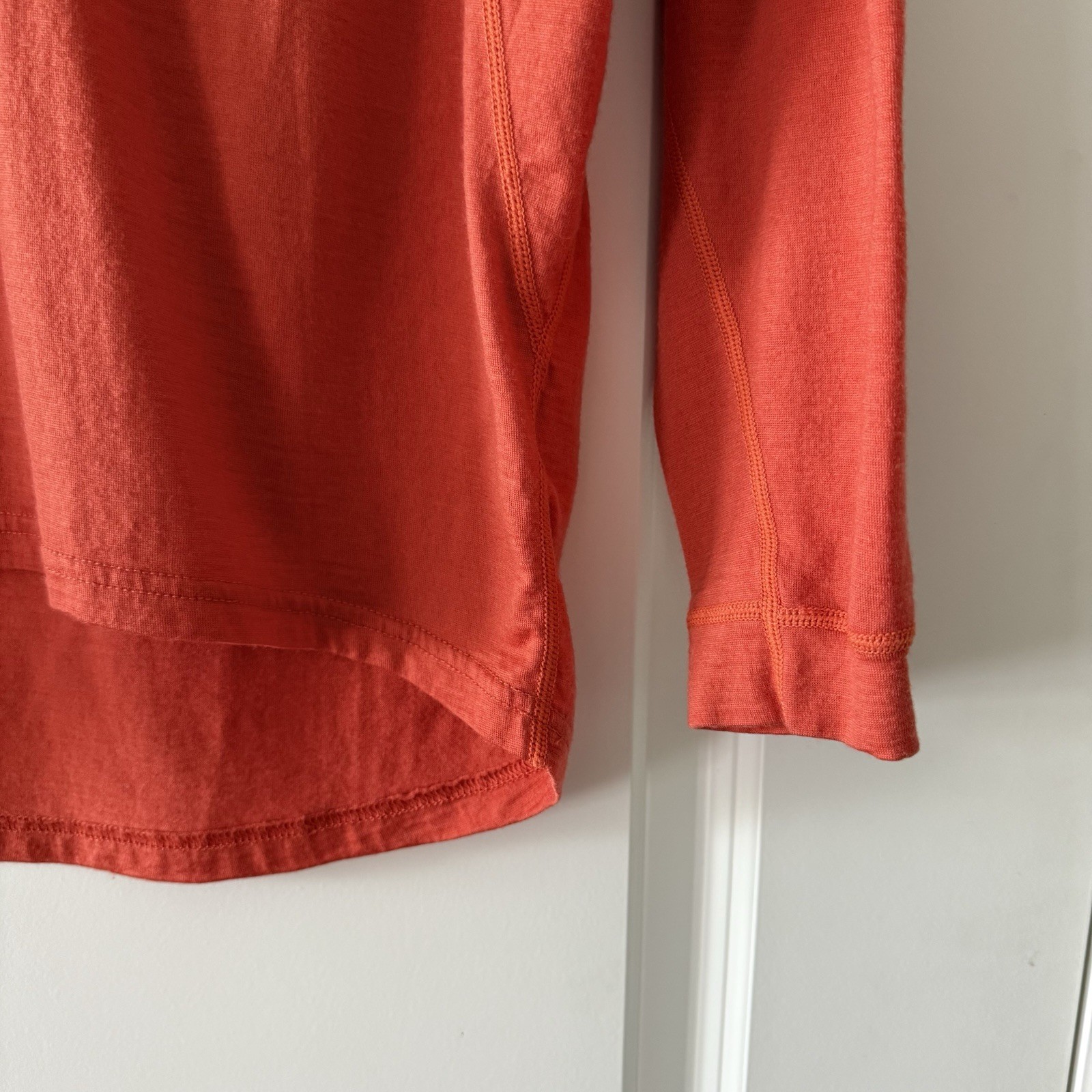 Endura Baabaa Merino Shirt Large Orange Outdoor Pullover Base Layer Cycling gallery
