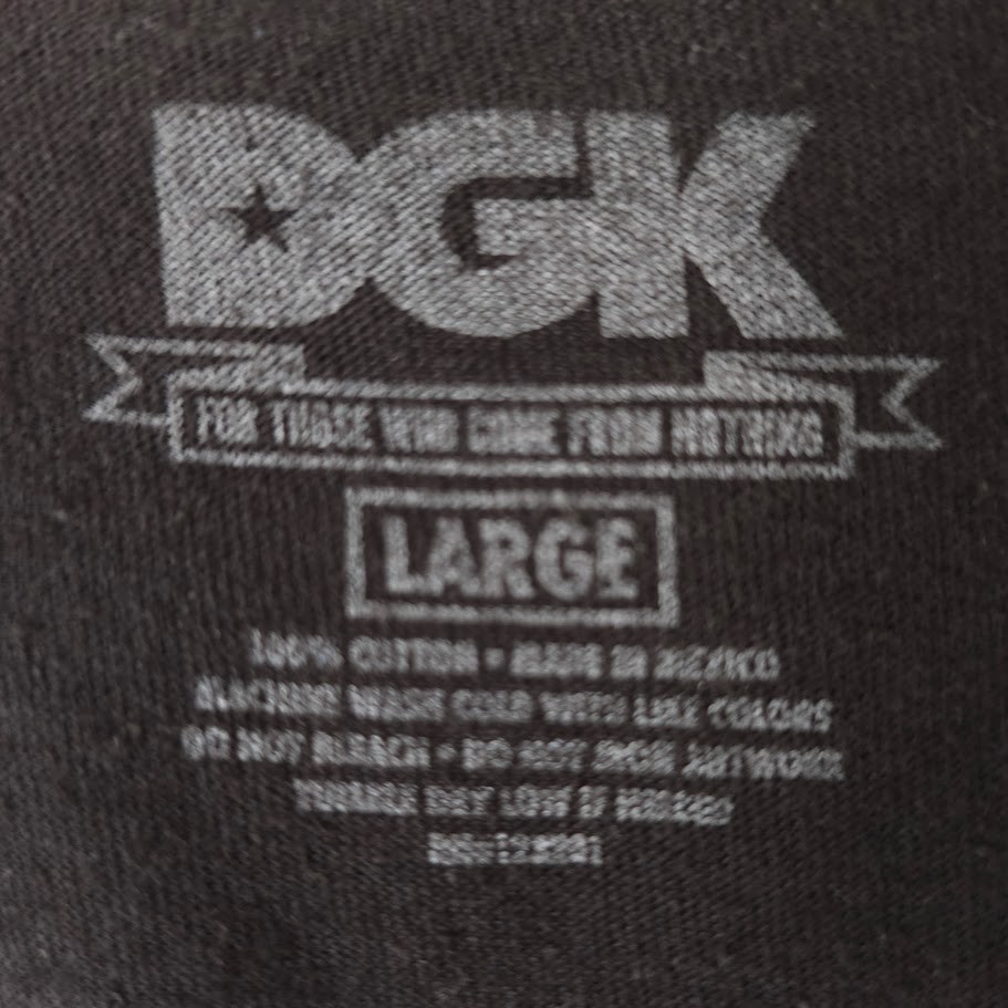 DGK Skater T Shirt Mens Size Large Black Ghetto Hustler Jason Hockey Mask gallery