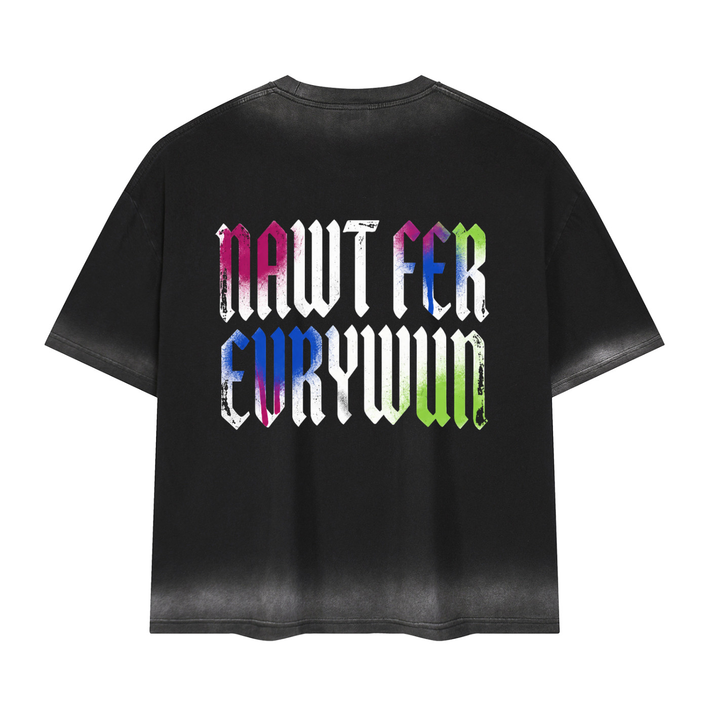 Rong Wurdz Vintage Wash Boxy T-Shirt Oversized Streetwear Graphic Tee gallery