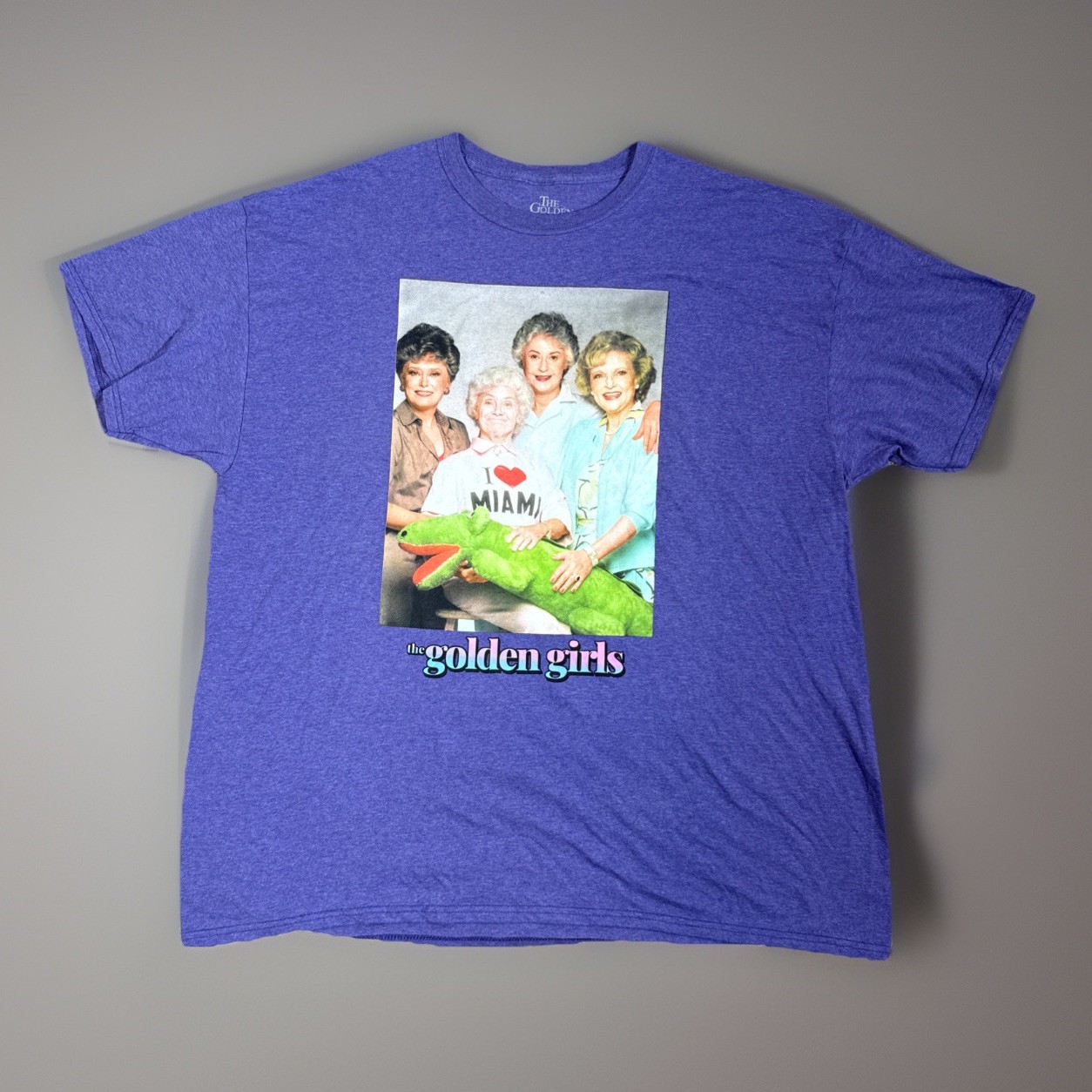 The Golden Girls T-Shirt Size 2XL Purple ABC Studio TV Betty White Rose Blanche