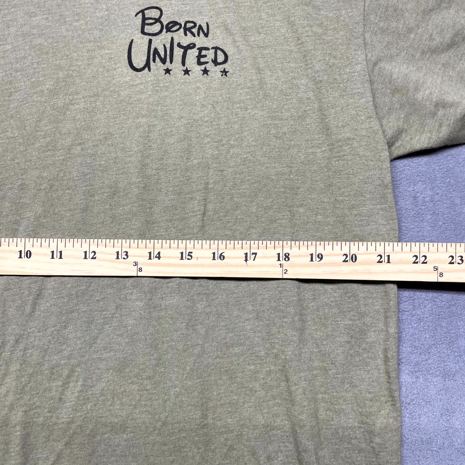 Born United Private Label Triggered T Shirt Mens XL Olive Green Graphic Print gallery