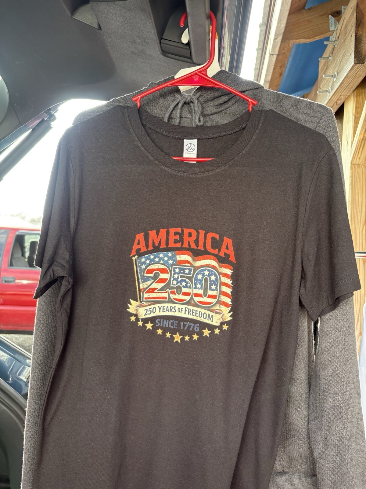 White, Red or Black Short Sleeve T America 250 Years of Freedom (S,M,L,XL) gallery