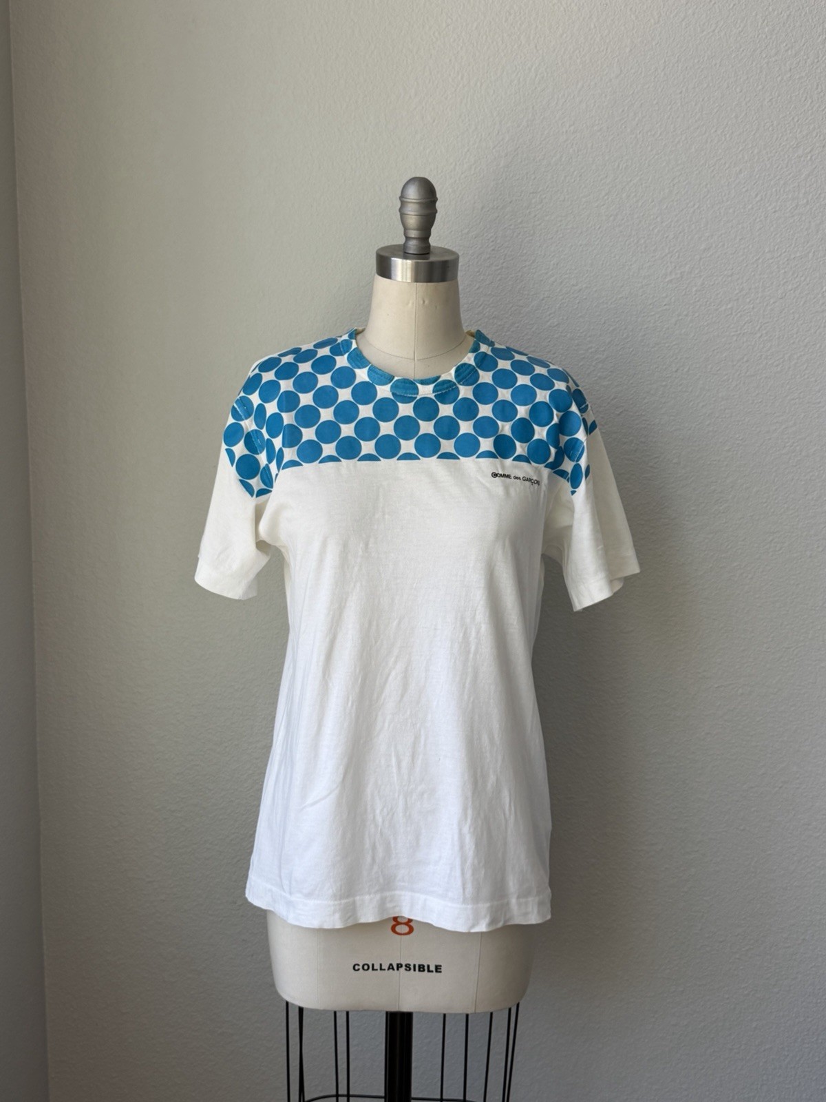 COMME des GARCONS Unisex Cotton Logo Polka Dot Crew Tee Short Sleeve S/M gallery