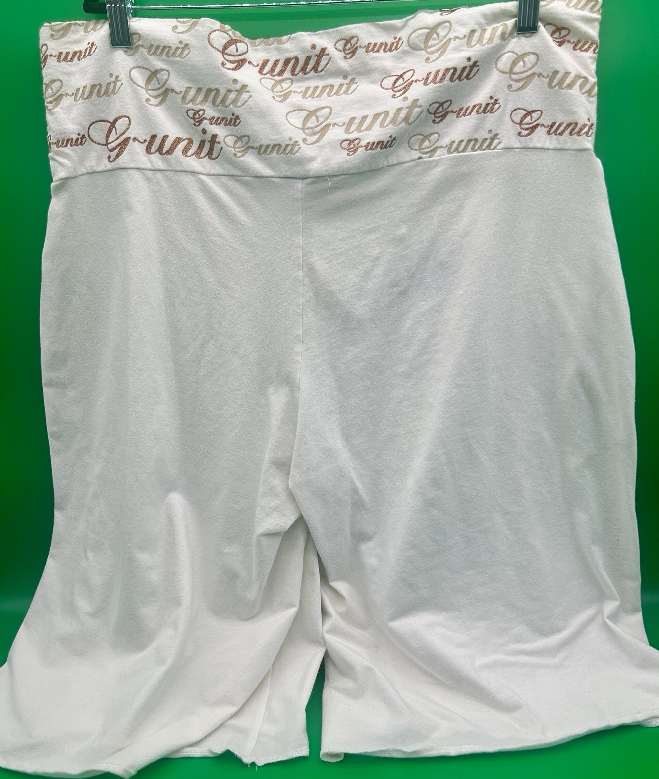 VTG hip-hop skater vibes-Unit Bermuda Shorts High Rise Logo Waistband Stretch XL