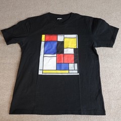 Graniph Shirt Medium Black Double Sided Piet Mondrian